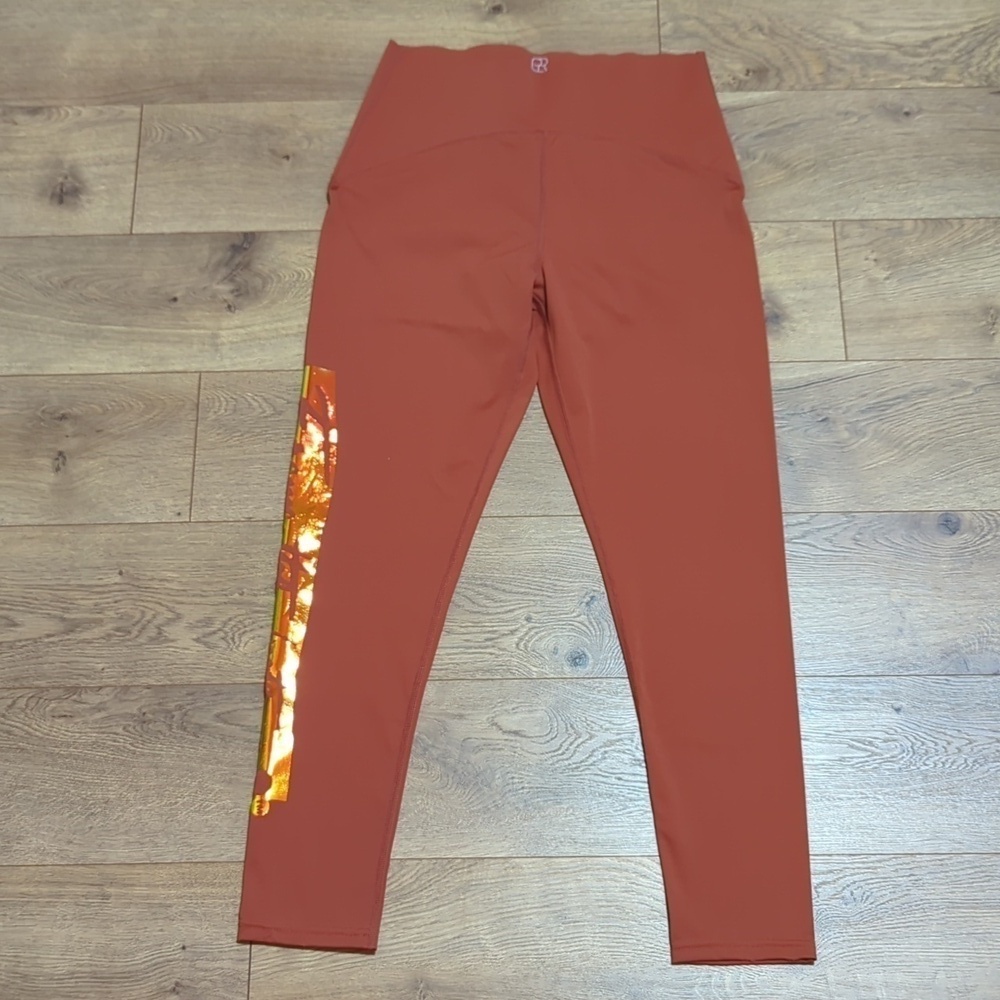 Rear Ended Frame the Booty High Waist Fitness Leggings Made in USA L